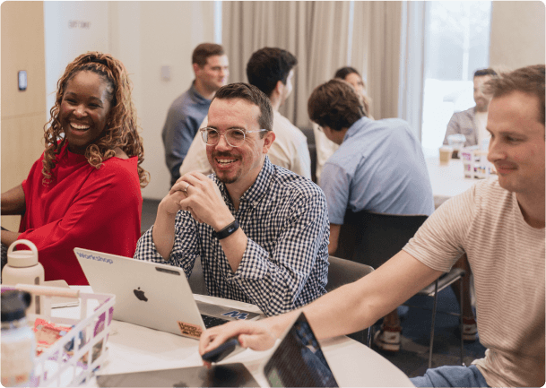 smiling people