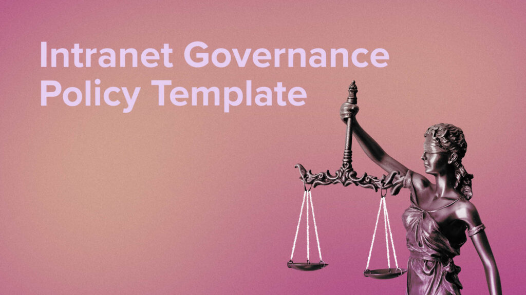 Intranet Governance Policy Template