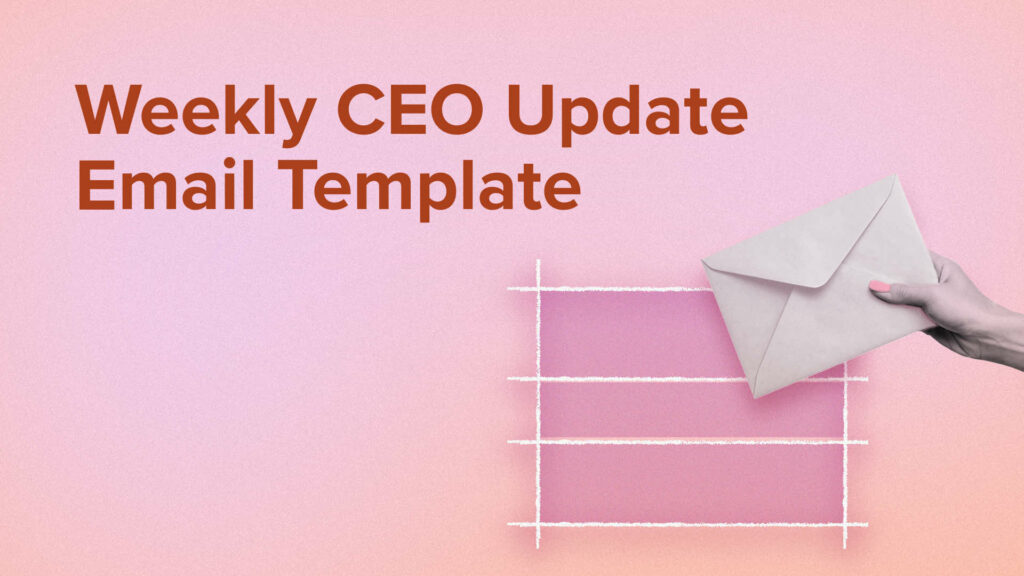 The header image for Workshop's Weekly CEO Update Email Template