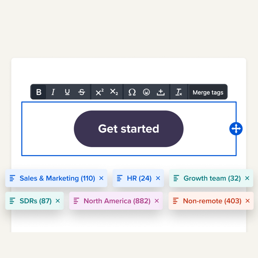 Use merge tags to create customized content
