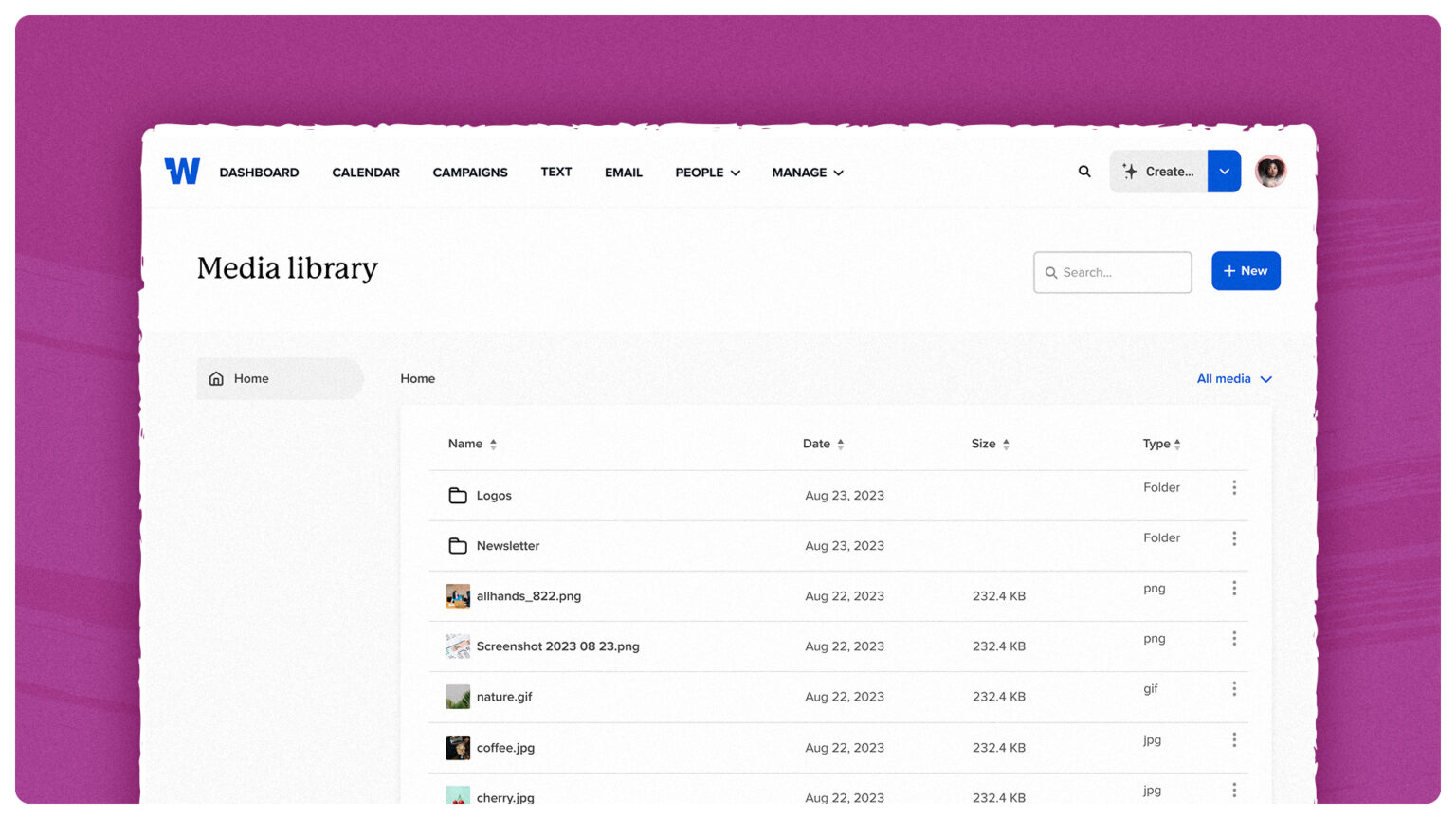 Easily access your files, folders, and images with an upgraded media ...