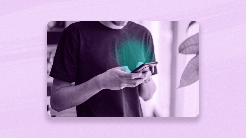 employee texting