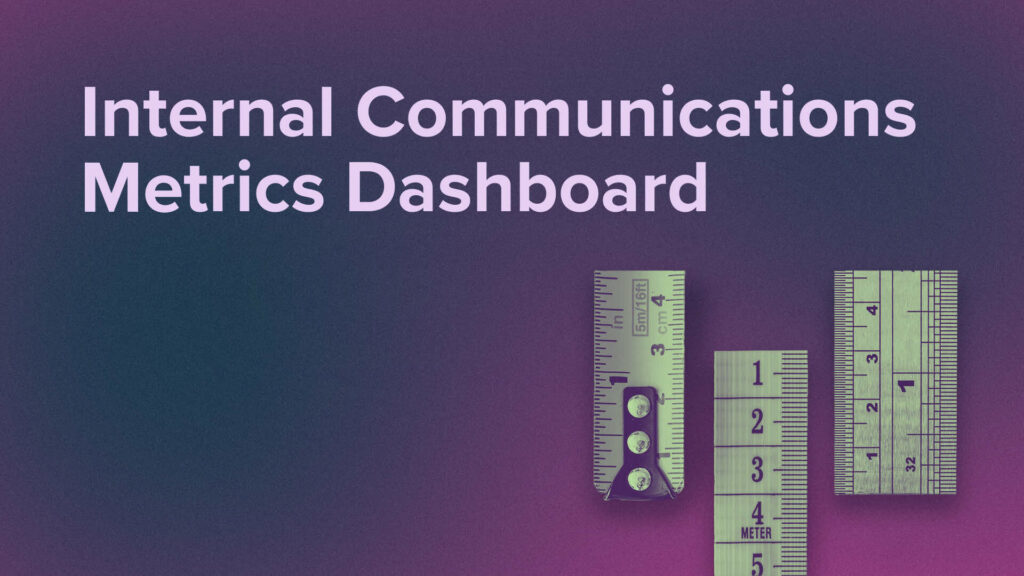 Internal Communications Metrics Dashboard