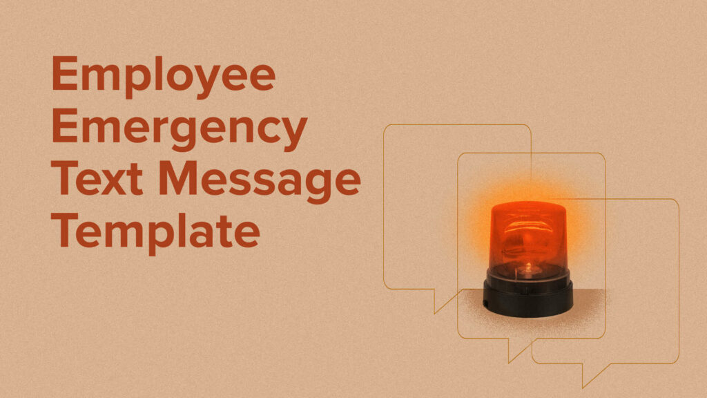 Employee Emergency Text Message Template