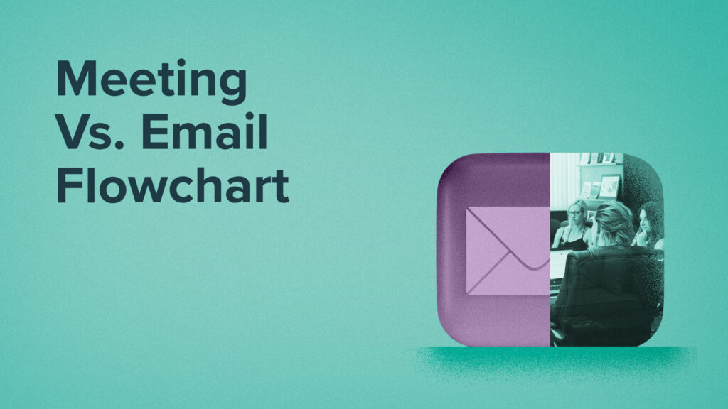 Meeting vs. email flowchart - this meeting could have been an email!