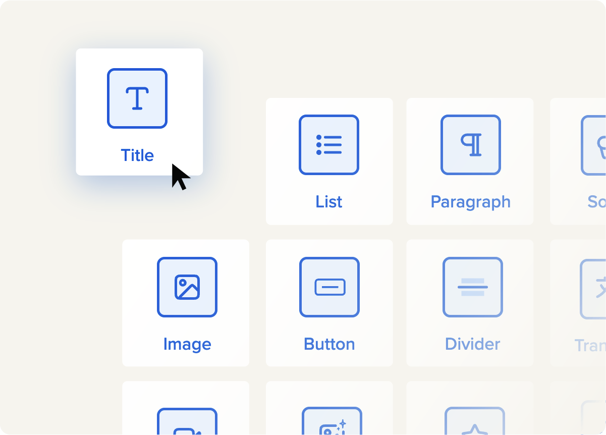 Drag and drop email editor within Workshop