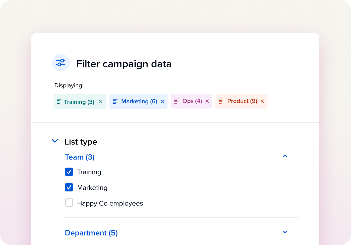 Workshop UI preview of how to save filters in platform