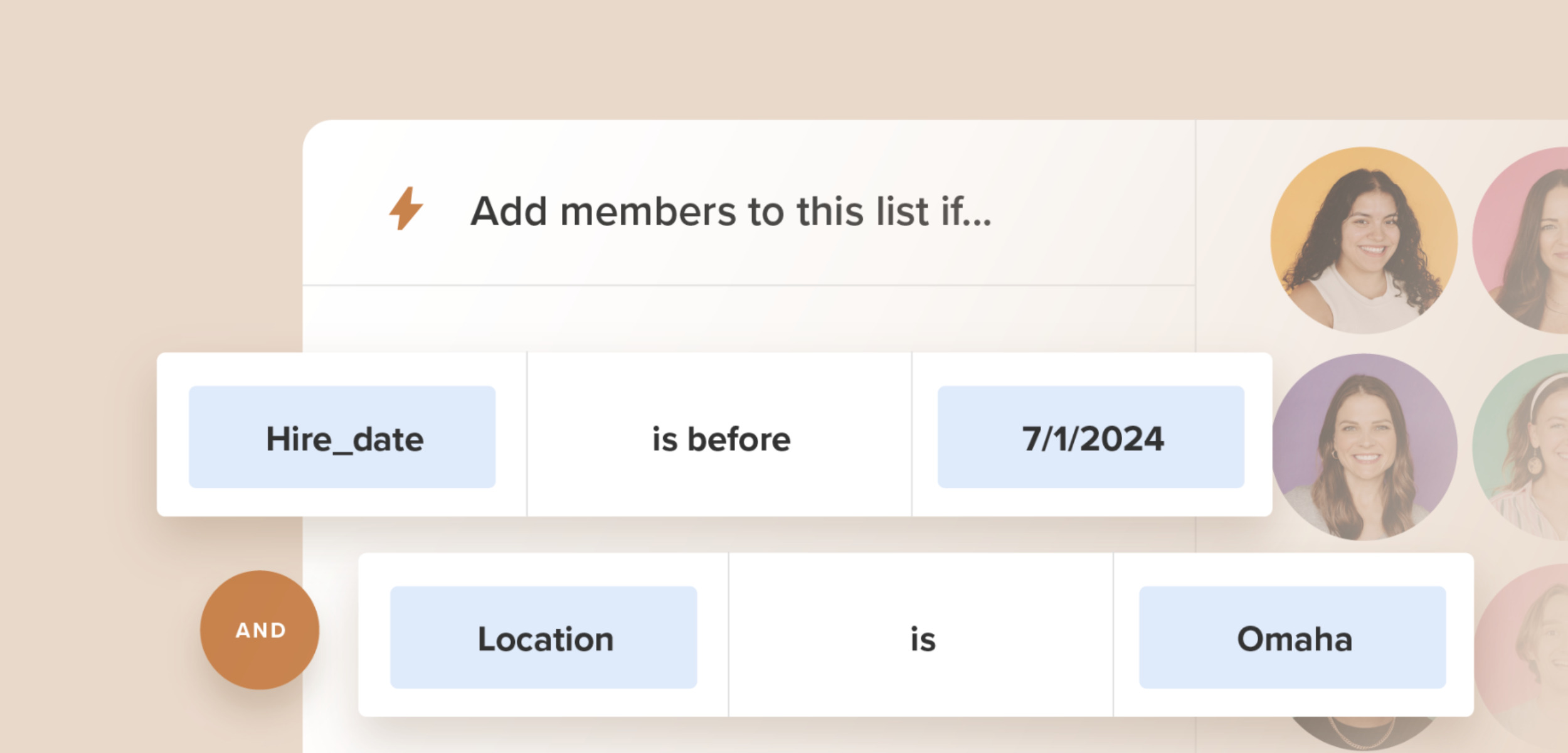 list building internal comms