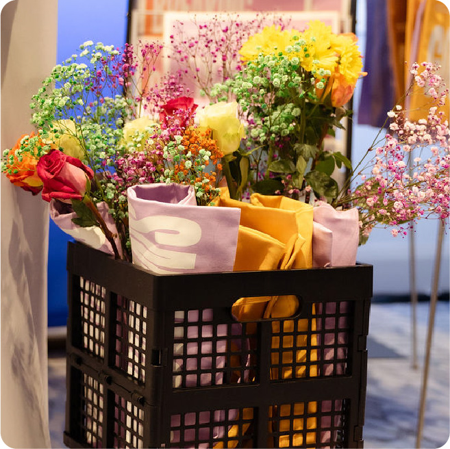 Basket of flowers from Workshop