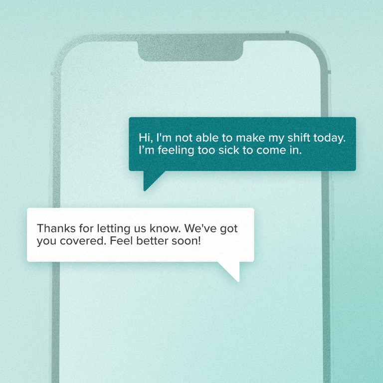Use SMS to manage schedule changes
